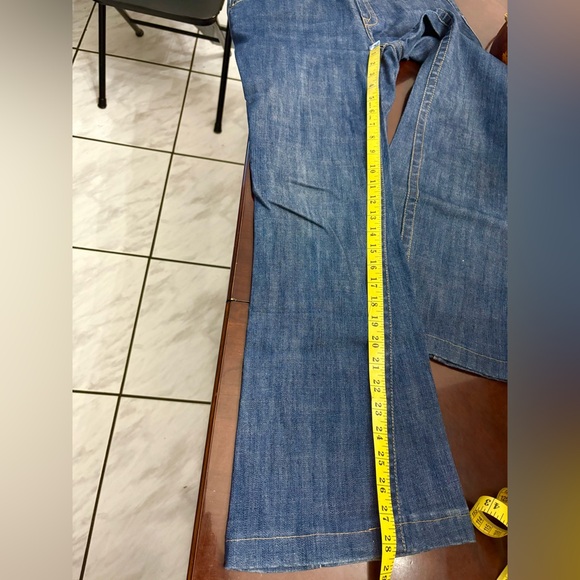 Allen B. by Allen Schwartz Women’s Size 8 Blue Flared Jeans Rhinestone SEE NOTE - Picture 7 of 12